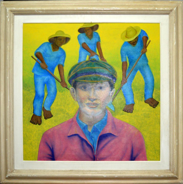 Gontran Guanaes, "Lavoura" - óleo sobre tela - med. 78 x 78 cm