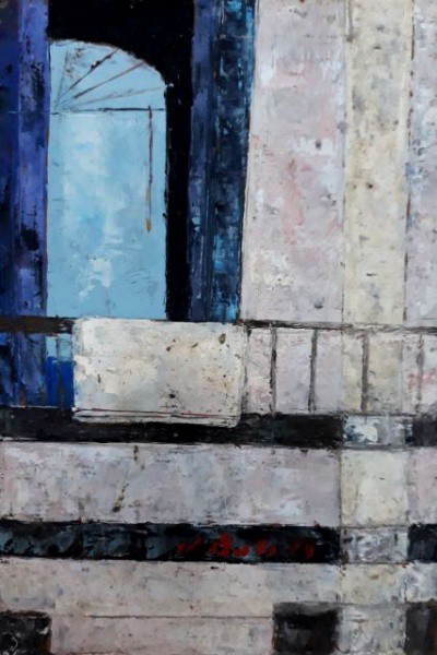 ZÉ PAULO, ÓLEO SOBRE PLACA. 23 X 15 cm.