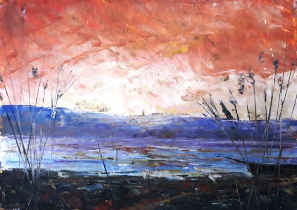 ZÉ PAULO, ÓLEO SOBRE PLACA. 17 X 24 cm.
