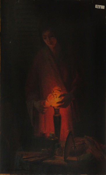 C. DUVAL - ost ( Abajur e Mulher ) med: 70 x 52 cm.