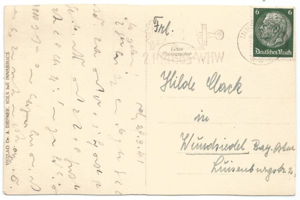 Alemanha - Reich (Hindenburg) sobre Cartão Postal