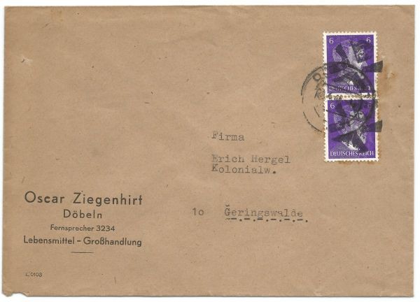 Alemanha - Reich - Carta com Hitler