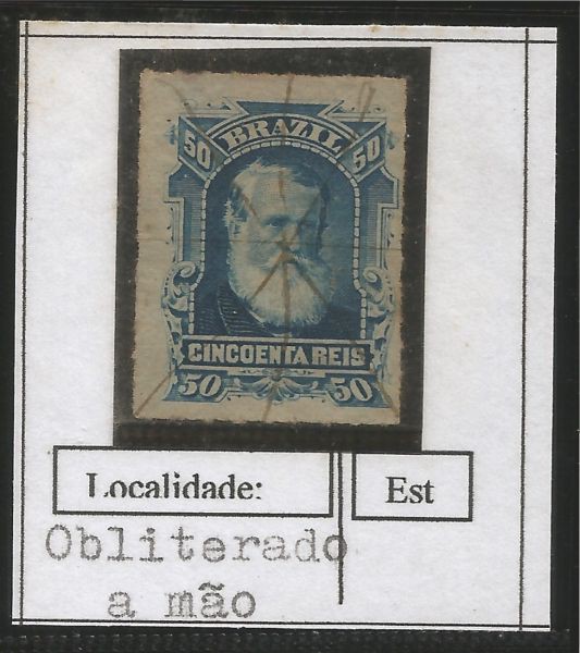 Coleção `Carimbos sobre D.Pedro - Selos do Império do Brazil` - Sem especificação - 1 Peça