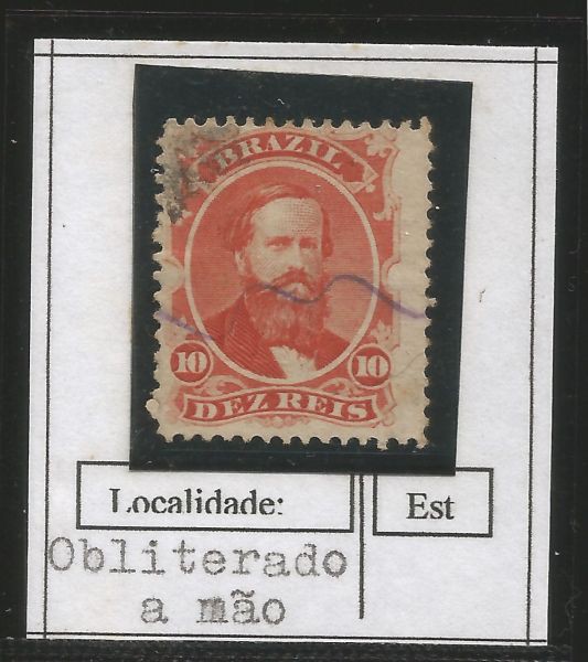Coleção `Carimbos sobre D.Pedro - Selos do Império do Brazil` - Sem especificação - 1 Peça