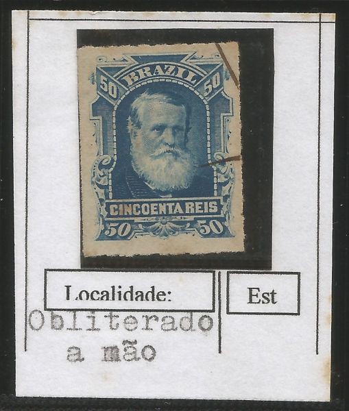 Coleção `Carimbos sobre D.Pedro - Selos do Império do Brazil` - Sem especificação - 1 Peça