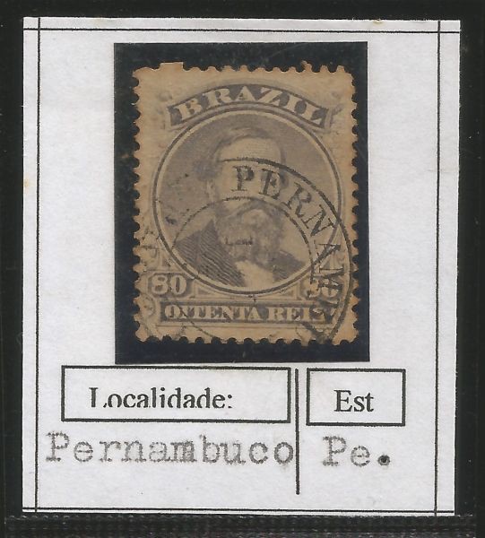 Coleção `Carimbos sobre D.Pedro - Selos do Império do Brazil` - Sem especificação - 1 Peça