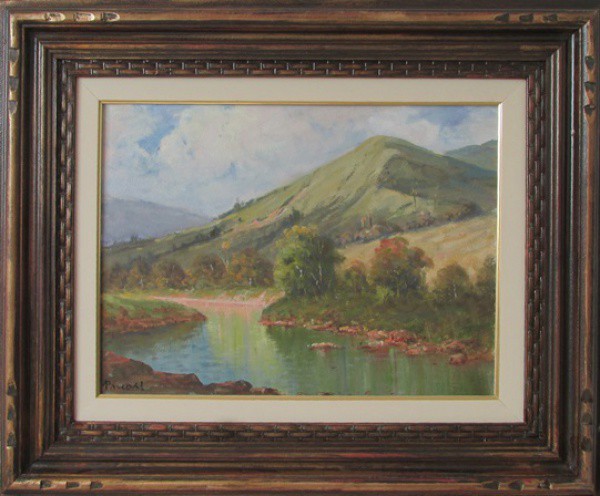 ANTONIO PASCOAL - ost ( Paisagem ) med: 30 x 40 cm. C/ moldura.
