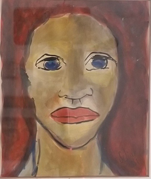 CARLOS SCLIAR (1920 - 2001) Título: Figura Técnica: aquarela Medidas: 19 x 16 cm Assinatura: canto i