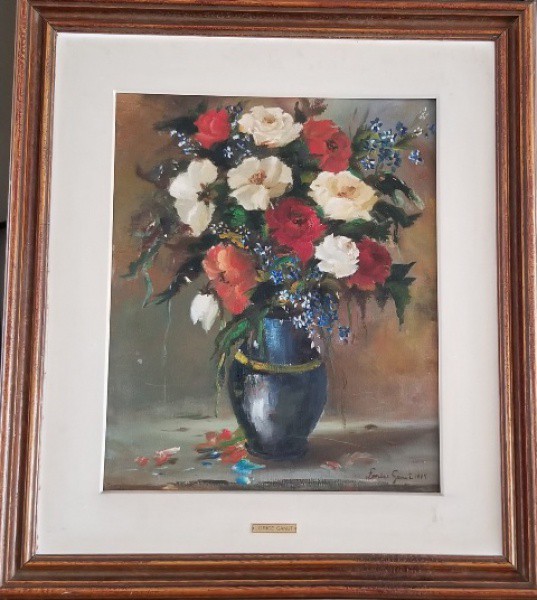 LORICE GANUT (1931) Título: Flores Técnica: óleo sobre tela Medidas: 46 x 38 cm Assinatura: canto in