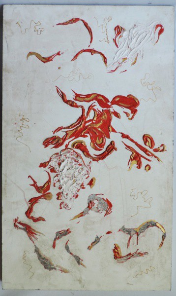 Quadro - "Abstrato", Ast, com medidas de 100cm x 60cm.