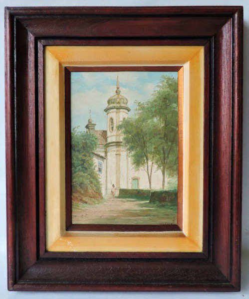 Edy Carollo - Belo quadro "Igreja de S. Francisco de Assis - Ouro Preto", Assinado no Cid e