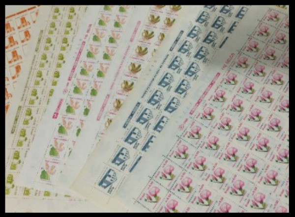 BRASIL - LOTE C/10 FOLHAS DE SELOS DO BRASIL ! TODAS DIFERENTES COM 110 SELOS CADA . TOTAL DE 1100 S