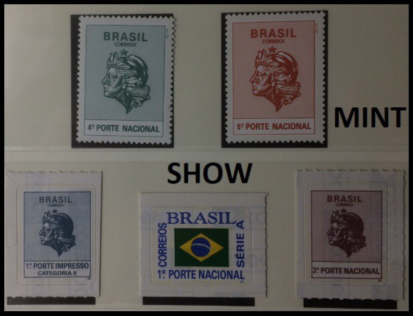 BRASIL LOTE DE SELOS ESCASSOS EM ESTADO MINT DE CONSERVAÇÃO !