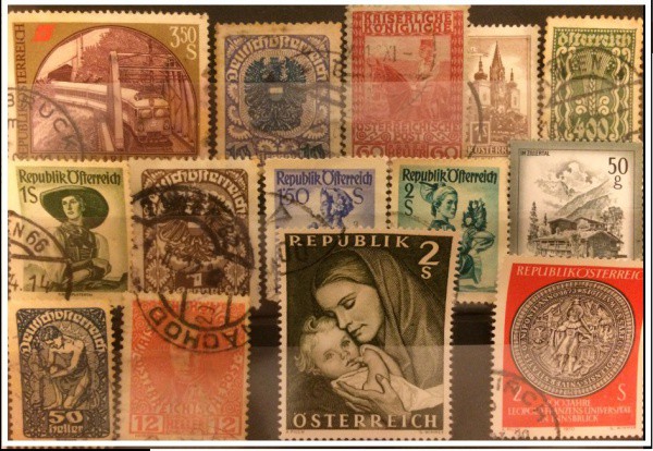 AUSTRIA - LOTE DE SELOS EM EXCELENTE ESTADO DE CONSERVAÇÃO !