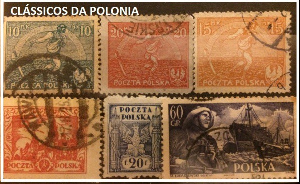 CLÁSSICOS DA POLONIA - LOTE DE SELOS EM EXCELENTE ESTADO DE CONSERVAÇÃO !