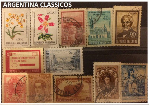 ARGENTINA LOTÃO DE SELOS CLASSICOS EM EXCELENTE ESTADO DE CONSERVAÇÃO !