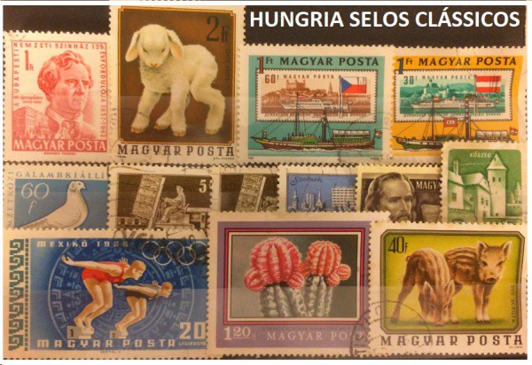 HUNGRIA  -  LOTÃO DE SELOS CLASSICOS EM EXCELENTE ESTADO DE CONSERVAÇÃO !
