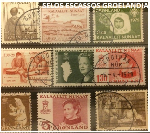 SELOS ESCASSOS GROELANDIA - SELOS EM EXCELENTE ESTADO DE CONSERVAÇÃO !