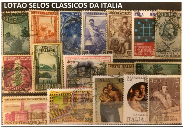 LOTÃO SELOS CLÁSSICOS DA ITALIA - SELOS EM EXCELENTE ESTADO DE CONSERVAÇÃO !