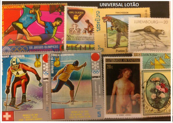 UNIVERSAL   - LOTÃO  DE SELOS CLASSICOS  UM SHOW  SELOS EM EXCELENTE ESTADO DE CONSERVAÇÃO !