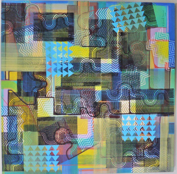 BURLE MARX ( ROBERTO ) - Espetacular e grandioso quadro "Abstrato", pintura sobre tecido ( p