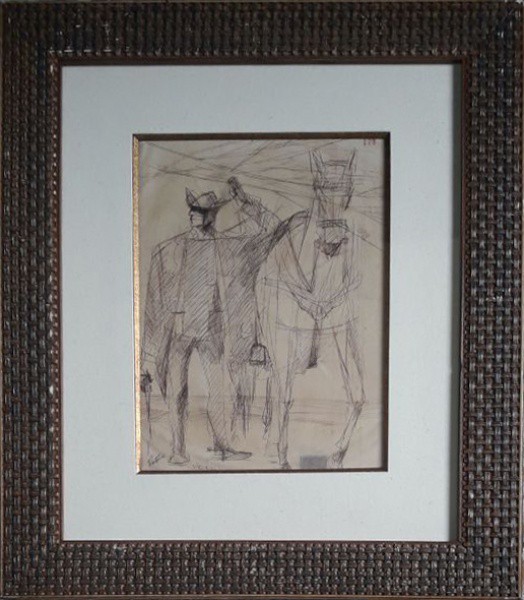 Cândido Portinari, Vaqueiro - Med. 30 x 21 cm