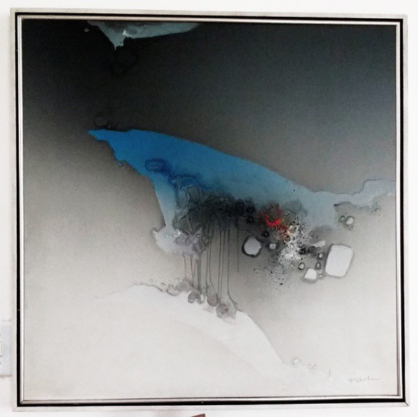 Kenji Fukuda - Acrílica S/ Tela - 80x80cm - Magnífica obra original assinada no canto inferior direi