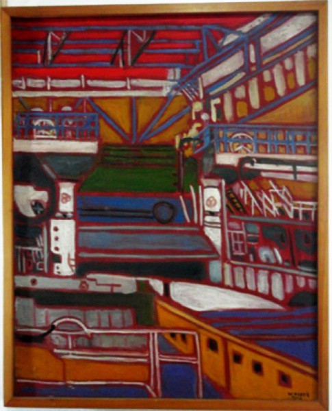 Waldyr Mattos - Quadro óleo sobre tela, obra assinada pelo catalogado artista Waldyr Joaquim de Matt