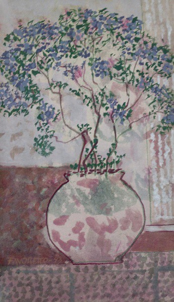 Favoretto - Óleo sobre tela, colado sobre madeira, assinado no canto inferior esquerdo, datado de 19