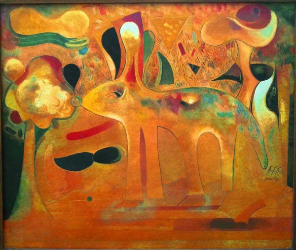 Paulo Fernando Gruber - Pintura Óleo sobre Madeira, Assinado no canto inferior direito, datado de  1