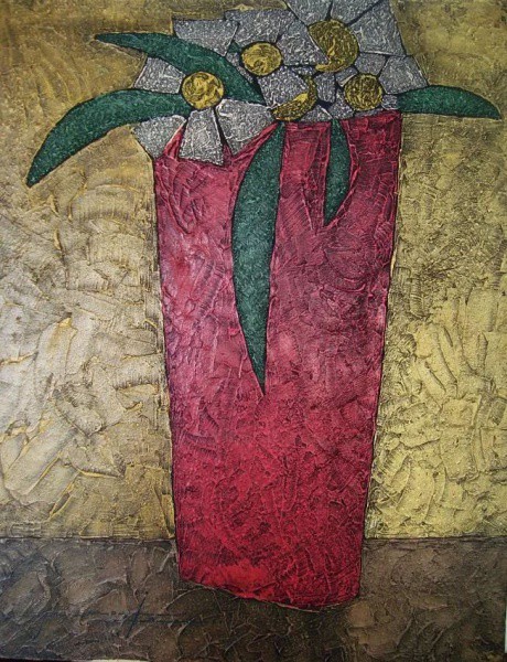 Lima Junior - Pintura Óleo sobre tela texturizado, assinado no canto inferior esquerdo pelo reconhec