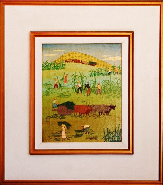 JOÃO JORGE - Pintura Naif, óleo sobre tela, assinado e datado de 1978. Medida da tela 27x22cm.