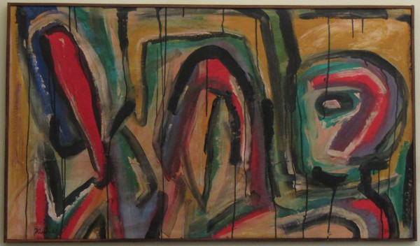 JORGE GUINLE, t.m.s.t. "Loiros e morenos", medindo: 0,72 x 1,25 m. Datado de 1980. A.c.i.e e