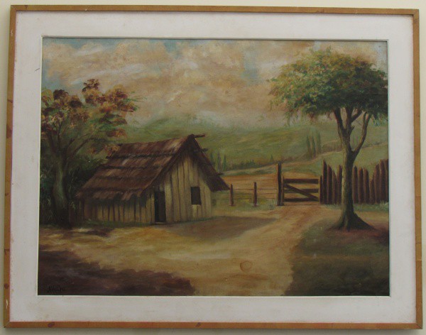 ALFREDO VOLPI, o.s.t. "Casario", medindo: 80 x 60 cm. A.c.i.e