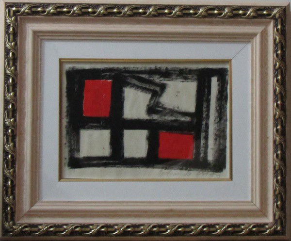 AMILCAR DE CASTRO, o.s.papel. "Geométrico", medindo: 18,5 x 27 cm. A.c.i.d
