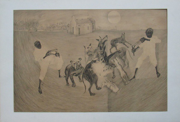 Cervantes de Portinari, fez parte do álbum. Figuras, medindo: 35,5 x 53 cm. SEM MOLDURA NO ESTADO