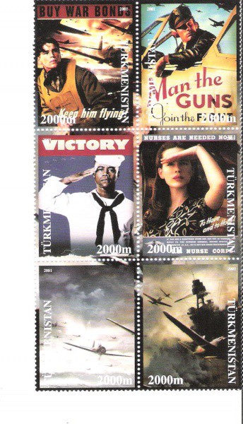 BLOCO ESTRANGEIRO - 6 SELOS - 2001
