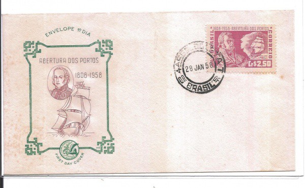 ENVELOPE NÃO OFICIAL - 1958
