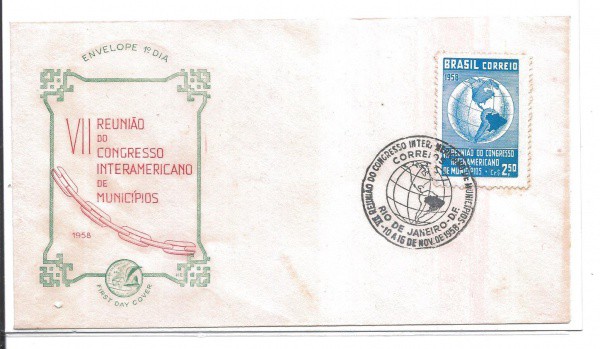 ENVELOPE NÃO OFICIAL - 1958