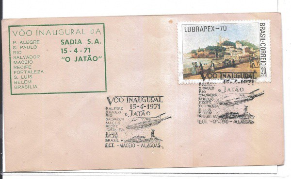 ENVELOPE NÃO OFICIAL - 1971