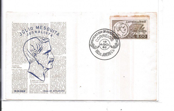 ENVELOPE NÃO OFICIAL - 1962