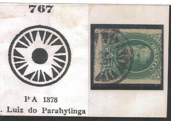 CA011= CARIMBOS DO IMPERIO - CATALOGO PAULO AYRES - N 767 - PA 1878