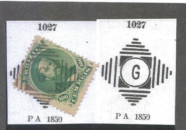 CA017= CARIMBOS DO IMPERIO - CATALOGO PAULO AYRES - N 1027 - PA 1850