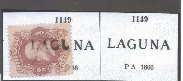CA021= CARIMBOS DO IMPERIO - CATALOGO PAULO AYRES - N 1149 - PA 1866