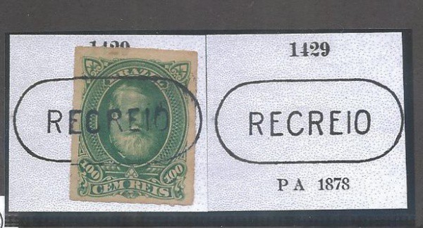 CA055= CARIMBOS DO IMPERIO - CATALOGO PAULO AYRES - N 1429 - PA 1878