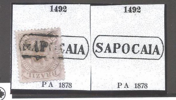 CA068= CARIMBOS DO IMPERIO - CATALOGO PAULO AYRES - N 1492 - PA 1878