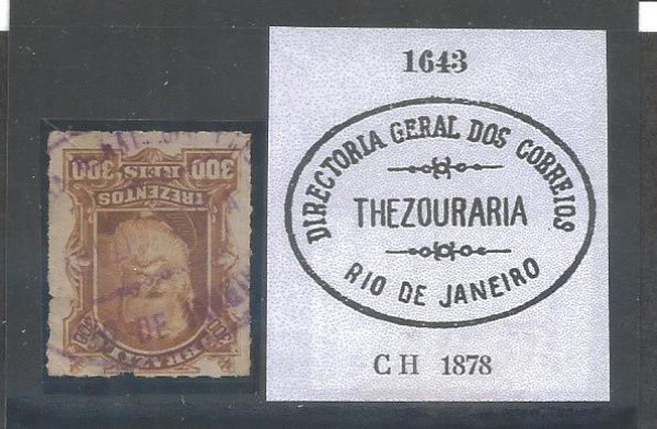 CA083= CARIMBOS DO IMPERIO - CATALOGO PAULO AYRES - N 1643 - CH 1878