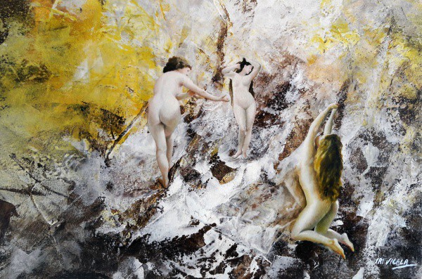 Iri Vilela, OST, 40 x 50 cm, ACID, 2001, `Estudo nº 5`. Pintor e desenhista autodidata, Iri Honorato