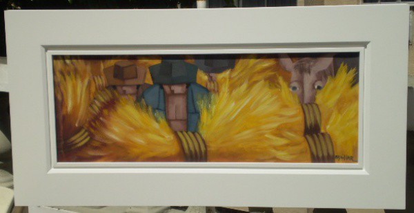 Aguillar, Colheita Diurna, OST 30 x 60 cm (com moldura 52 x 102 cm) ACID