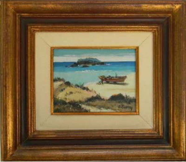 Sylvio Pinto, Marinha, OSE 20 x 26 cm (com moldura 55 x 49 cm) ACID